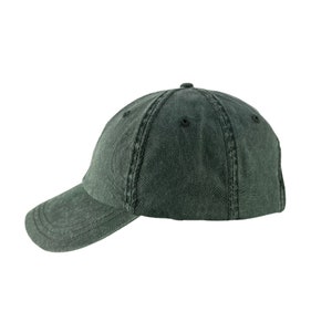 Chapeau de papa arbres forestiers brodés, chapeau de randonnée vert unisexe, réglable Casquette de baseball lavée 100 % coton pour hommes, cadeaux de randonnée nature pour lui et elle image 4