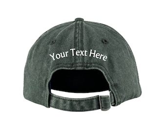 Baseball Cap With Trees, Unisex Low Profile Cotton Washed Hat For Men Or Women, Green Nature Gift For Him Or Her, Camping Hiking Outdoors Dad Hat At Men's Clothing Store