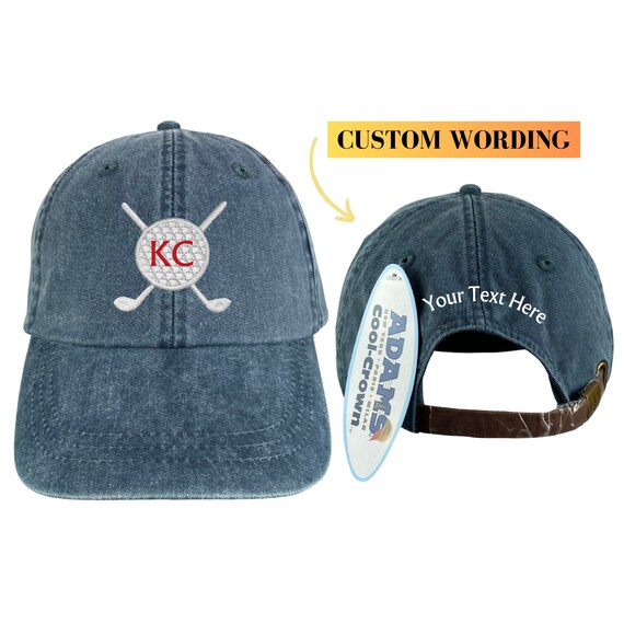 Embroidered Golf Clubs Hat: 100% Cotton Adams Cool-crown  display picture 3