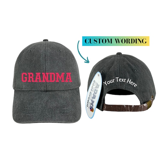 GRANDMA Hat Embroidered: 100% Cotton Adams Cool-crown™ Vintage