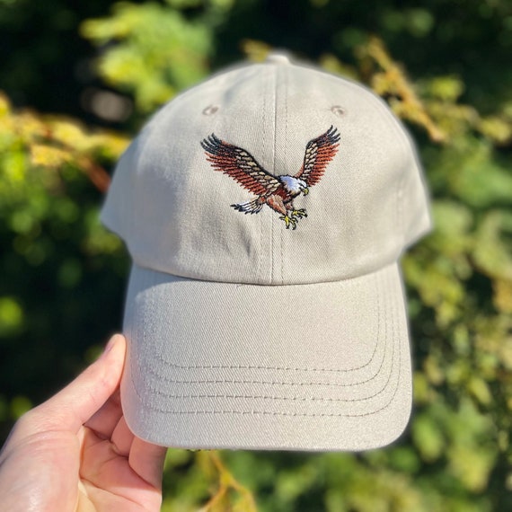 Dad Hat Embroidered Eagle, Beige Hiking Hat for Men, Unisex Adjustable 100%  Cotton Women's Baseball Cap Soft Structured, Gifts for Him Her -  Canada