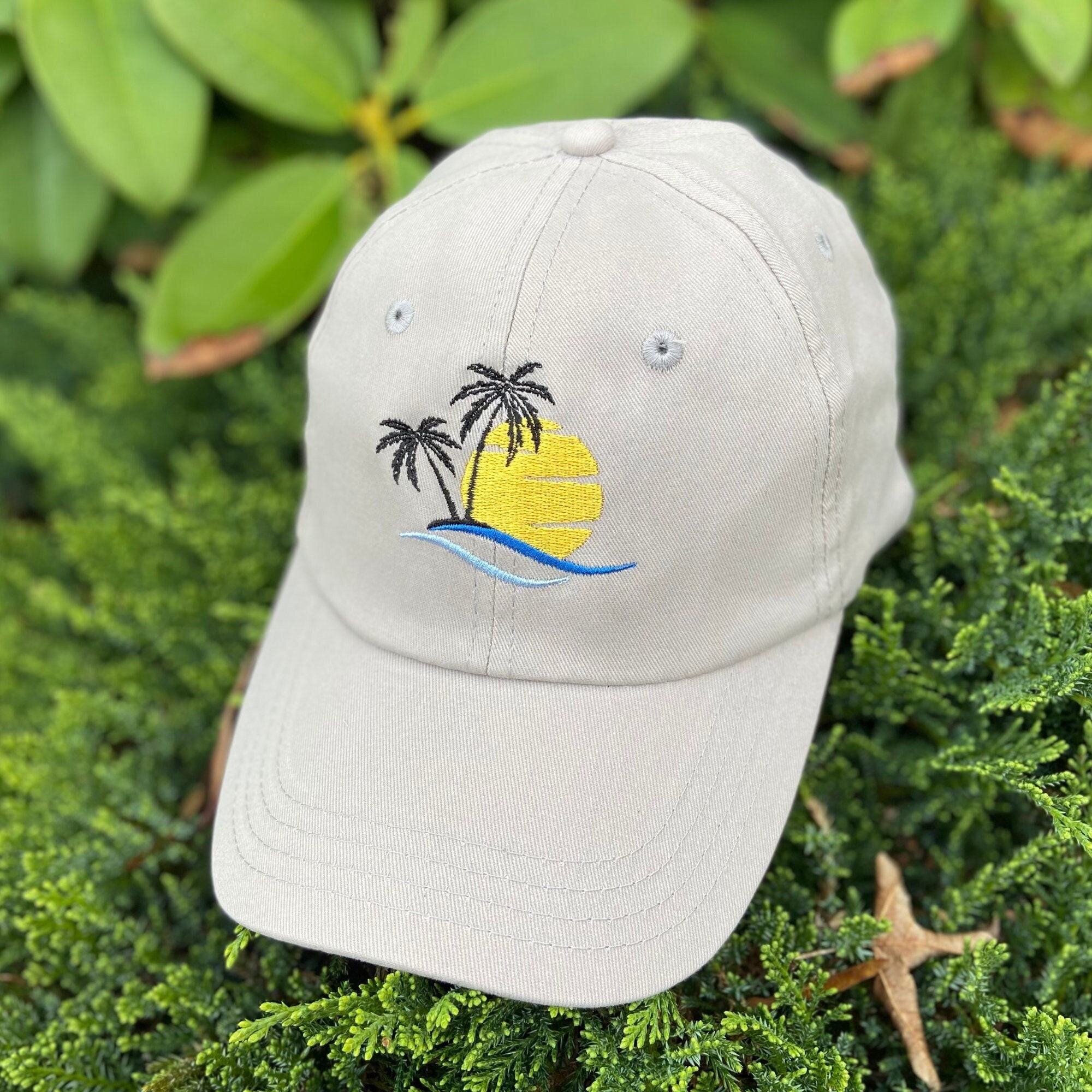 Palm Trees Sunset Youth Ball Cap Hat Snapback Baseball