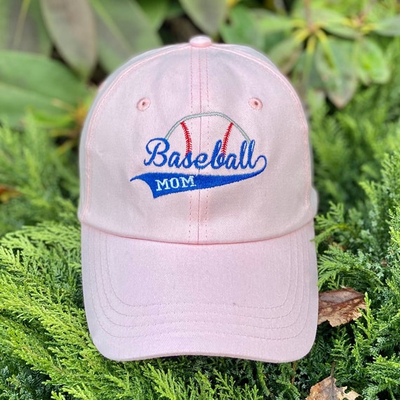 BASEBALL MOM Sports Cap: 100% Cotton Pink Hat Adjustable  display picture 3