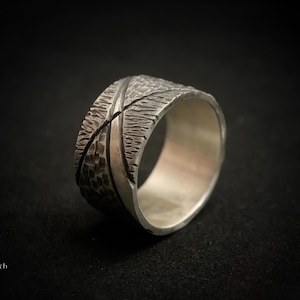 Authentisch handgefertigter Ring aus Sterlingsilber