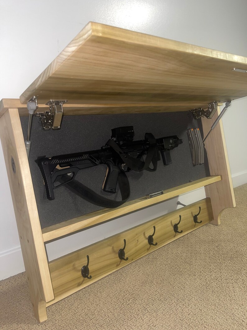 Shelf Coat Rack Hidden Etsy