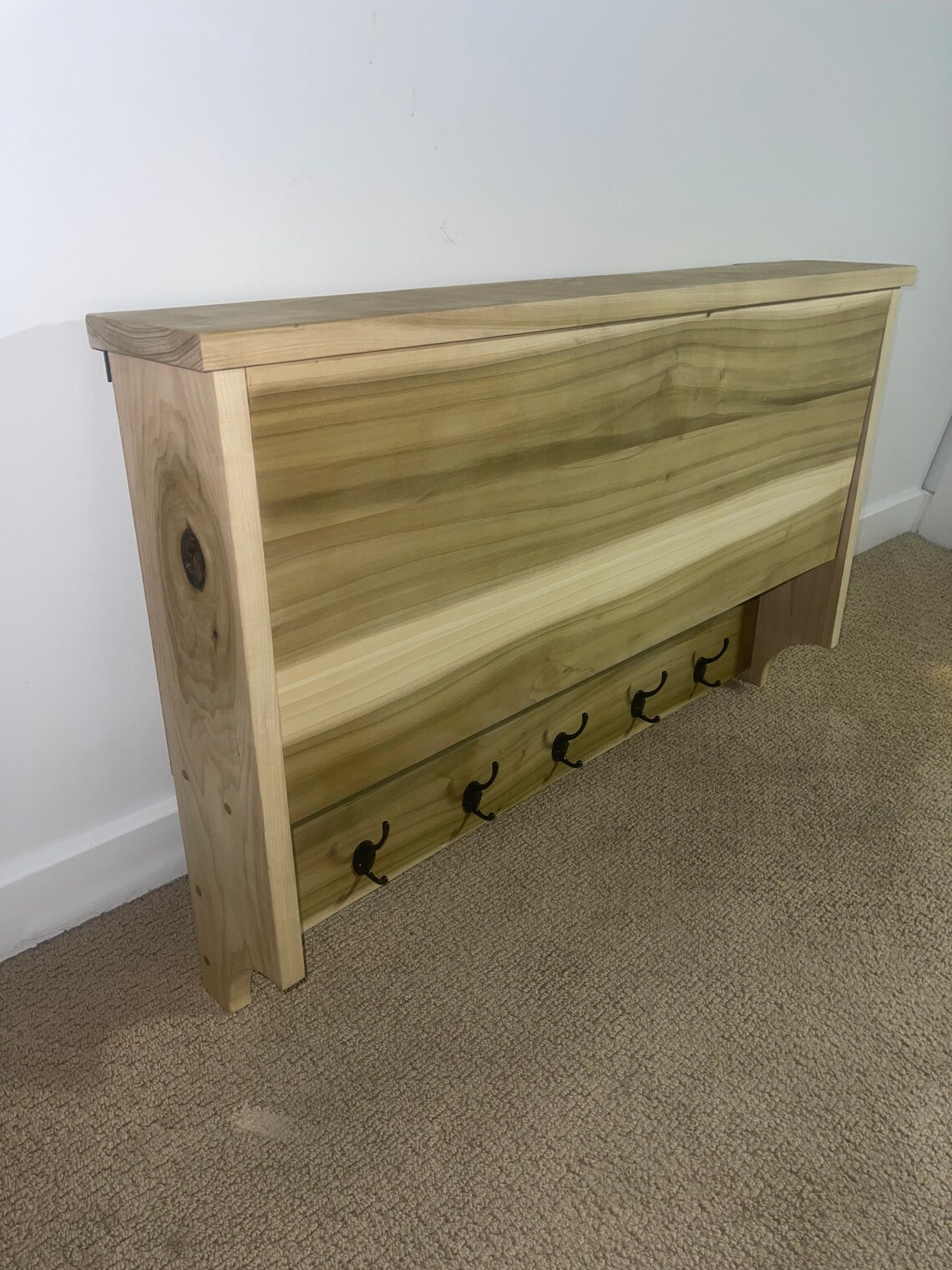 Hide Coat Rack Shelf Coat Rack, Hidden Cabinet - Etsy