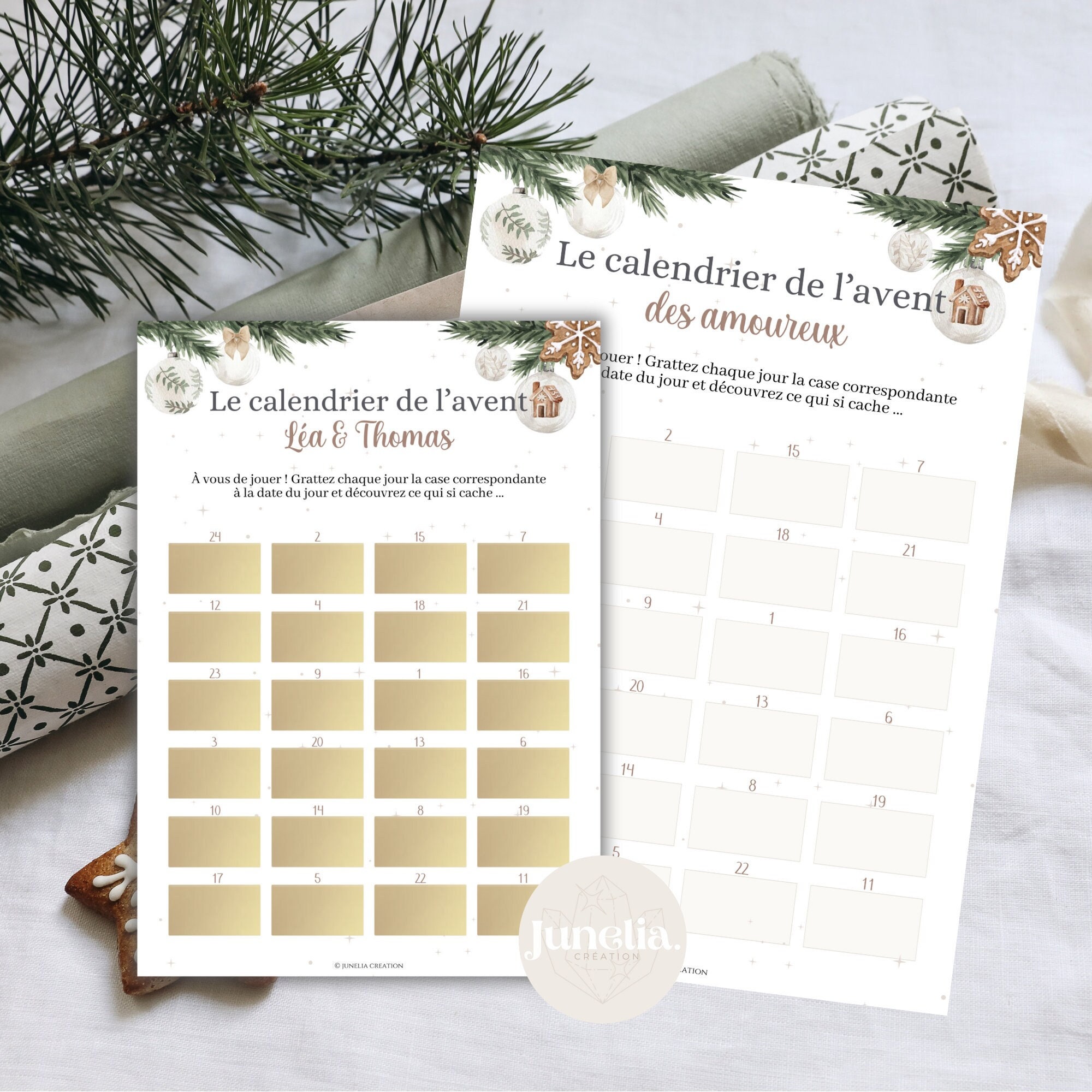 Calendrier de l'avent promo couple