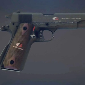 Animação cinematográfica personalizada de disparo de pistola | Loop realista de flash de boca de arma em 3D | Vídeo CGI de arma tática