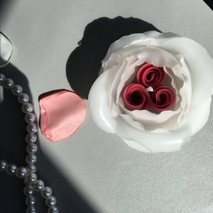 Realistic Handmade Rose Candle, Flower Candle, White Rose Candle, Gift Candles, Beeswax,Aesthetic Candle, Special Occasion Gift, Home Decor