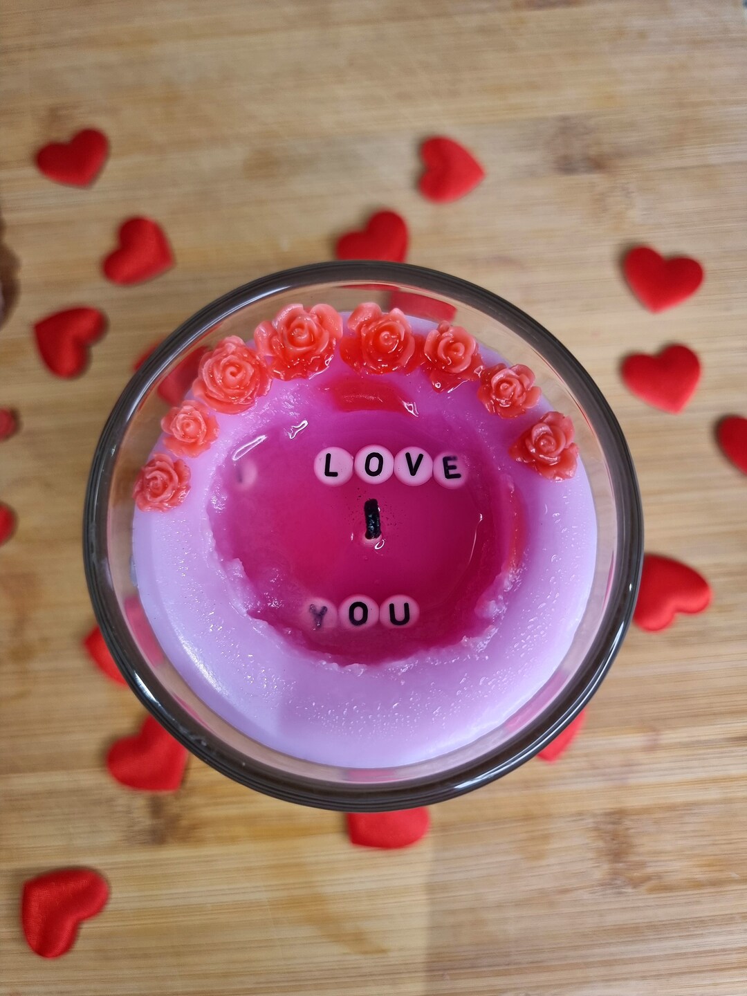 Custom Secret Message Candle, Hidden Personalised Message Soy Wax Candle, Valentine's Gift