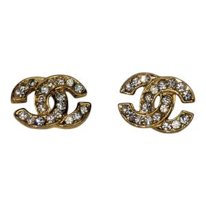 Chanel cc earrings etsy discount