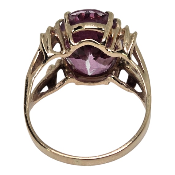 Vintage 10K Solid Yellow Gold Ruby Ring – 4.1g | … - image 5