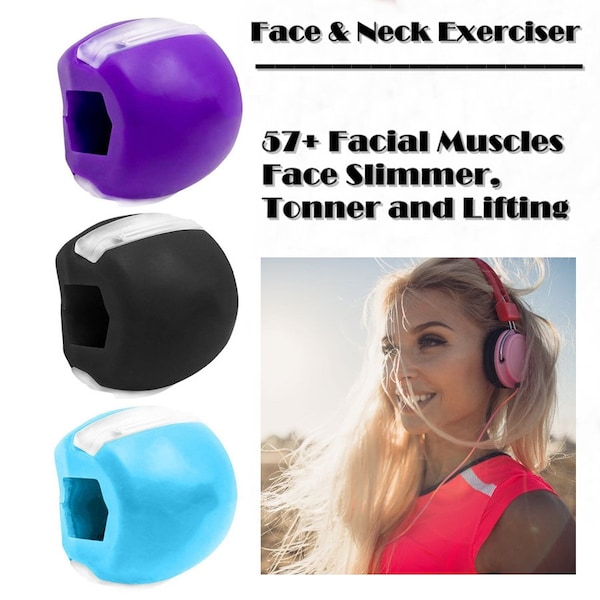 Jawliner Facial Exerciser Ball for Face Lifting Face Slimming Face You Will Love,  Face and Neck Toning