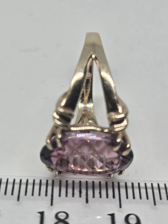 Vintage 10K Solid Yellow Gold Ruby Ring – 4.1g | … - image 9