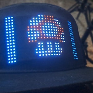 Large screen LED Rave Party HAT (Fully Customizable) Animated screen. Don't be fooled by other hats with smaller display!!