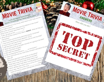 Home Alone Movie Trivia Printable