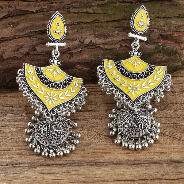 Indian Bollywood Jhumka .Ethnic Earring . Every day Earrings. special occasion Earrings.