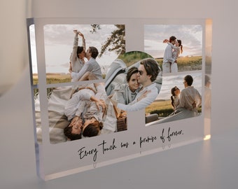 Custom Acrylic Photo Block, Photo Keepsake Block, Acrylic Picture Frame, Personalized Clear Photo Display, Custom Couple's Gift Wedding Gift
