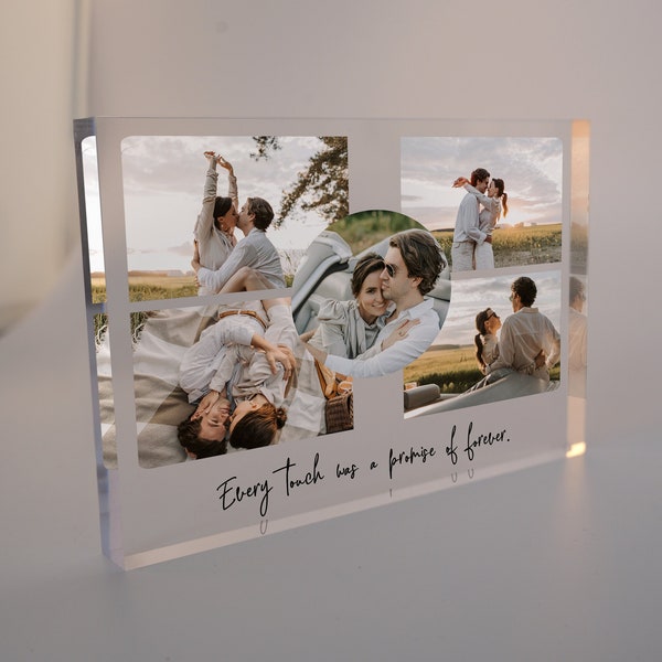 Custom Acrylic Photo Block, Photo Keepsake Block, Acrylic Picture Frame, Personalized Clear Photo Display, Custom Couple's Gift Wedding Gift