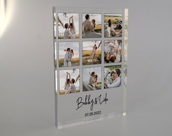 Custom Acrylic Keepsake for Couple, Personalized Photo Block, Anniversary Gift, Acrylic Picture Display, Acrylic Photo Frame, Gift for Her