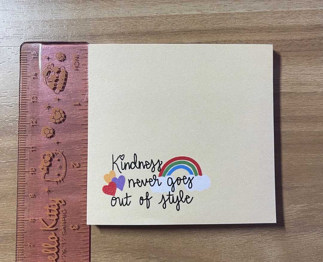 Kindness Sticky Note Postit Note Etsy