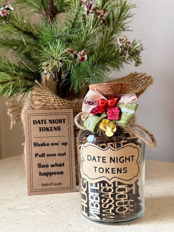 Date Night Jar, Couples Gifts, Boyfriend, Girlfriend, Partner, Birthday, Wedding, Valentine's Day, Anniversary