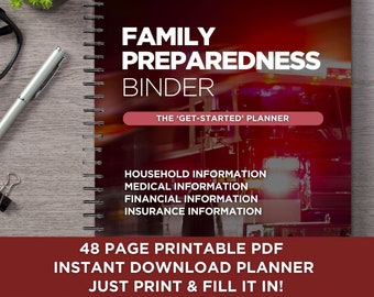 Familjens krisplanerare | Utskrivbar personlig informationspärm (PDF-nedladdning)