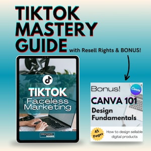 TikTok Marketing Guide | How To Create Faceless TikTok | Hooks, Strategies, Content Ideas, and Niches | + Bonus | MRR & PLR Resell Rights