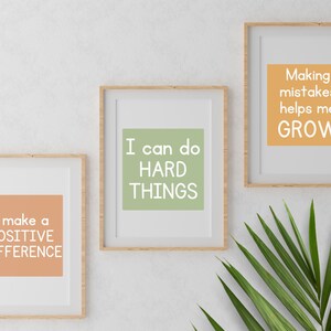 Kids Affirmation Wall Art Posters, Montessori Decoration Wall, Set of 9 ...