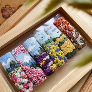 Hand Embroidery Hair Clip - Etsy