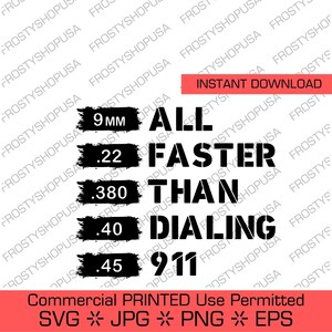 All Faster Than 911 | Commercial Use Permitted, Downloadable File, Cut File, SVG File, Cricut, Clipart, Instant Download, Jpg, SVG, Vector