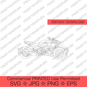 Can Am Spyder F3 | Commercial Use Permitted, Downloadable File, Cut File, SVG File, Cricut, Clipart, Instant Download, Clip Art, Jpg, SVG