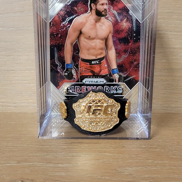 UFC Jorge Masvidal Mini Sports Box, MMA Memorabilia Display Case, Sports Collectibles Holder, Man Cave Decor, Fighter Fan Gift