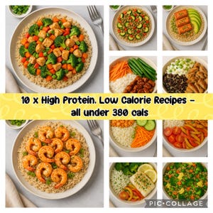 10 High Protein Low Calorie Rice Recipes - All Under 380 Calories Nutrition Ebook Health Coach Resources, Healthy Meals, Keep Fit