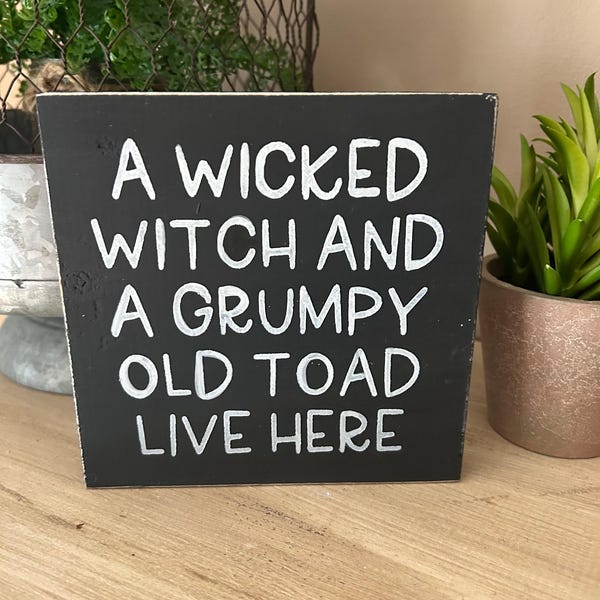 Wicked Witch Sign - Etsy
