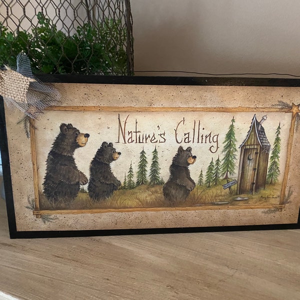 Bear Bathroom Decor Etsy