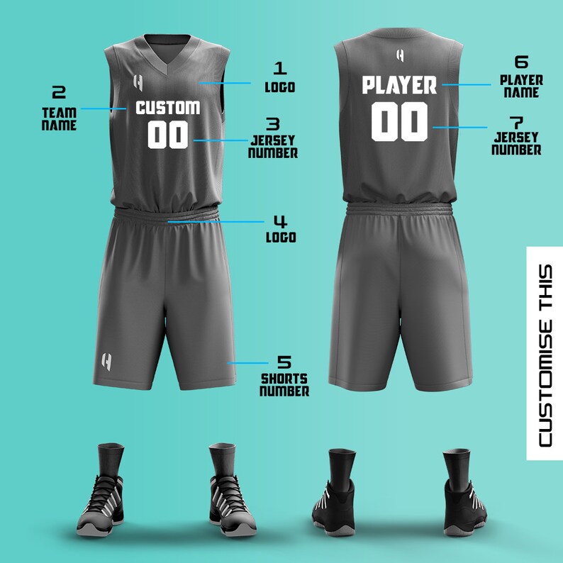 Custom Basketball Jersey Personalized Basketball Jersey image 4