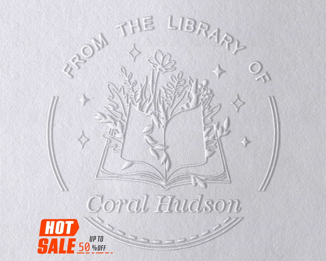 Book Embosser Personalized, From the Library of Embosser Stamp,library Embosser, From the