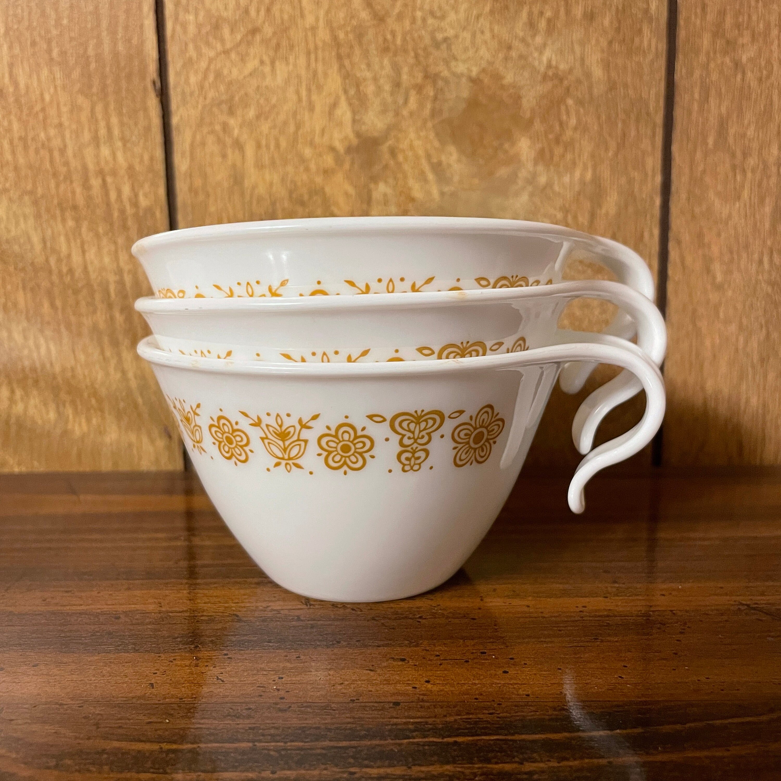 Vintage Corelle / Pyrex Gold Butterfly Assorted Items Etsy