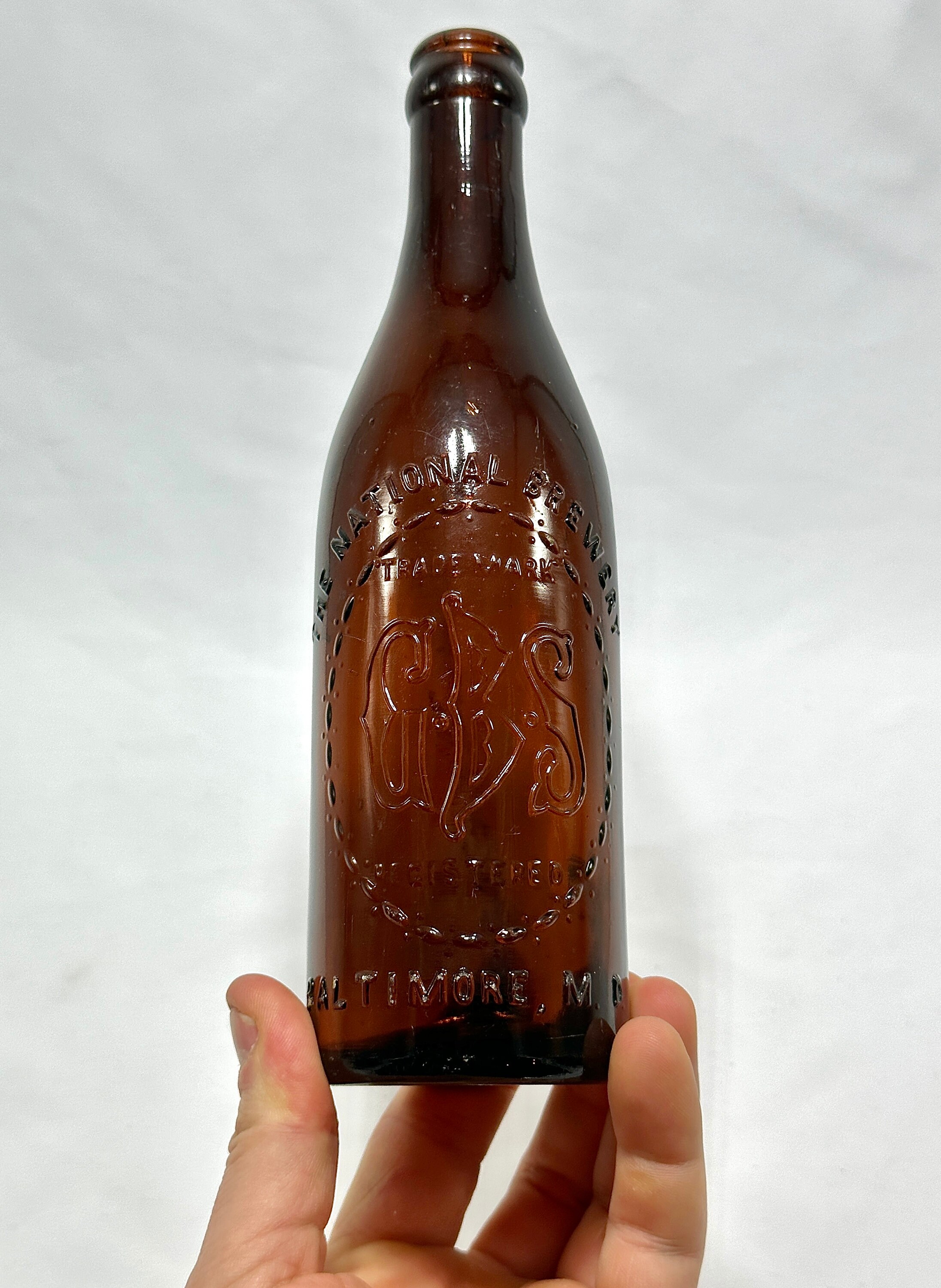 Pre Prohibition Beer Bottle the National Brewery / GBS