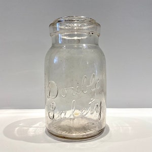 Vintage ‘Double Safety’ large glass fruit jar bottle
