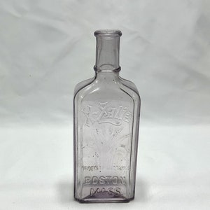 Late 1800s X-Zalia Bottle - Antique Quack Hair Growth Medicine, Boston MA Mass