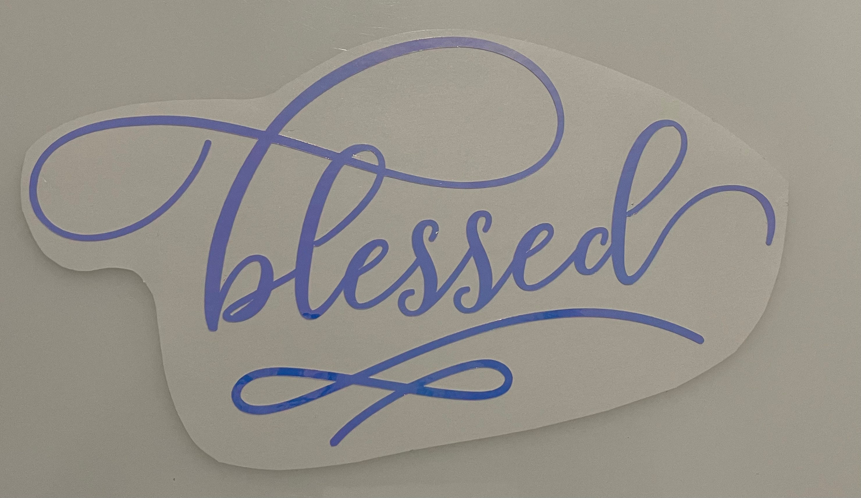 Blessed Car Decal Etsy