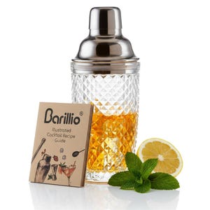 Juego de coctelería de cristal premium / Juego de coctelería premium para bar en casa / Herramientas de coctelería profesionales / Regalo perfecto para amantes de las bebidas Cocktail Shaker Only
