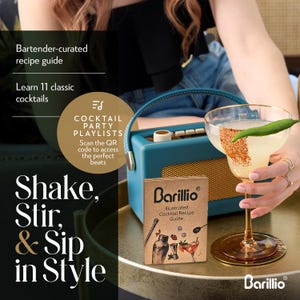 22-Piece Bartender Kit with Acacia Wood Stand: Stainless Steel Cocktail Shaker Set image 6