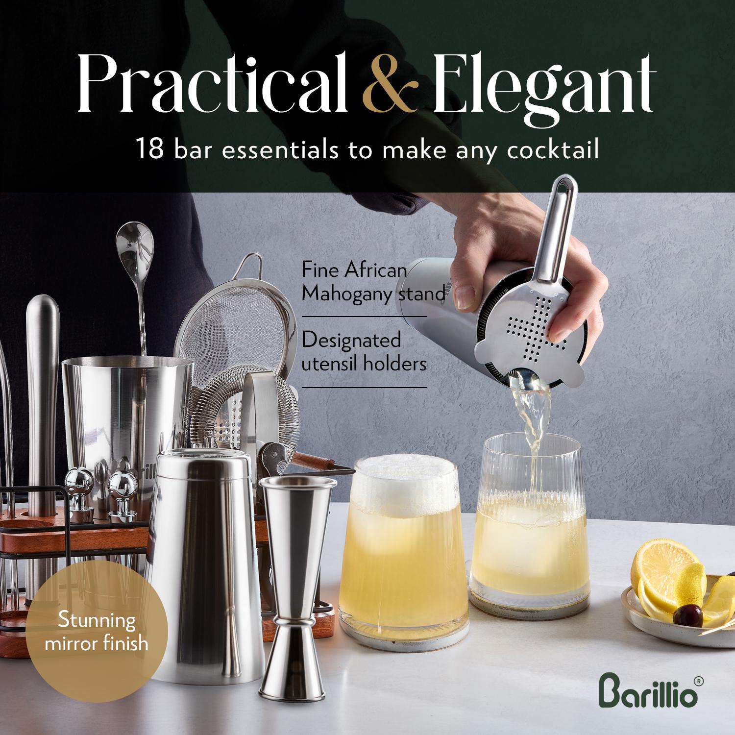 Bartender Kit – 18-piece Stainless-steel Cocktail Shaker Set With ...