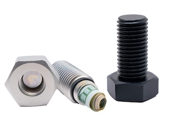 Perno falso para geocache (paquete de 2) - Magnético y resistente al óxido (apta para hasta 2 billetes estadounidenses)