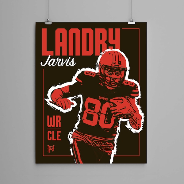 Jarvis Landry Cleveland Browns 11 x 14 Art Print