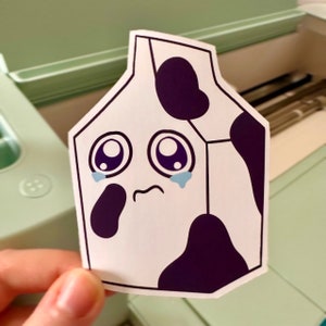 Steven Universe Milch inspiriert Aufkleber ""Crying Frühstück Freunde"", Laptop Aufkleber, nur Innengebrauch."