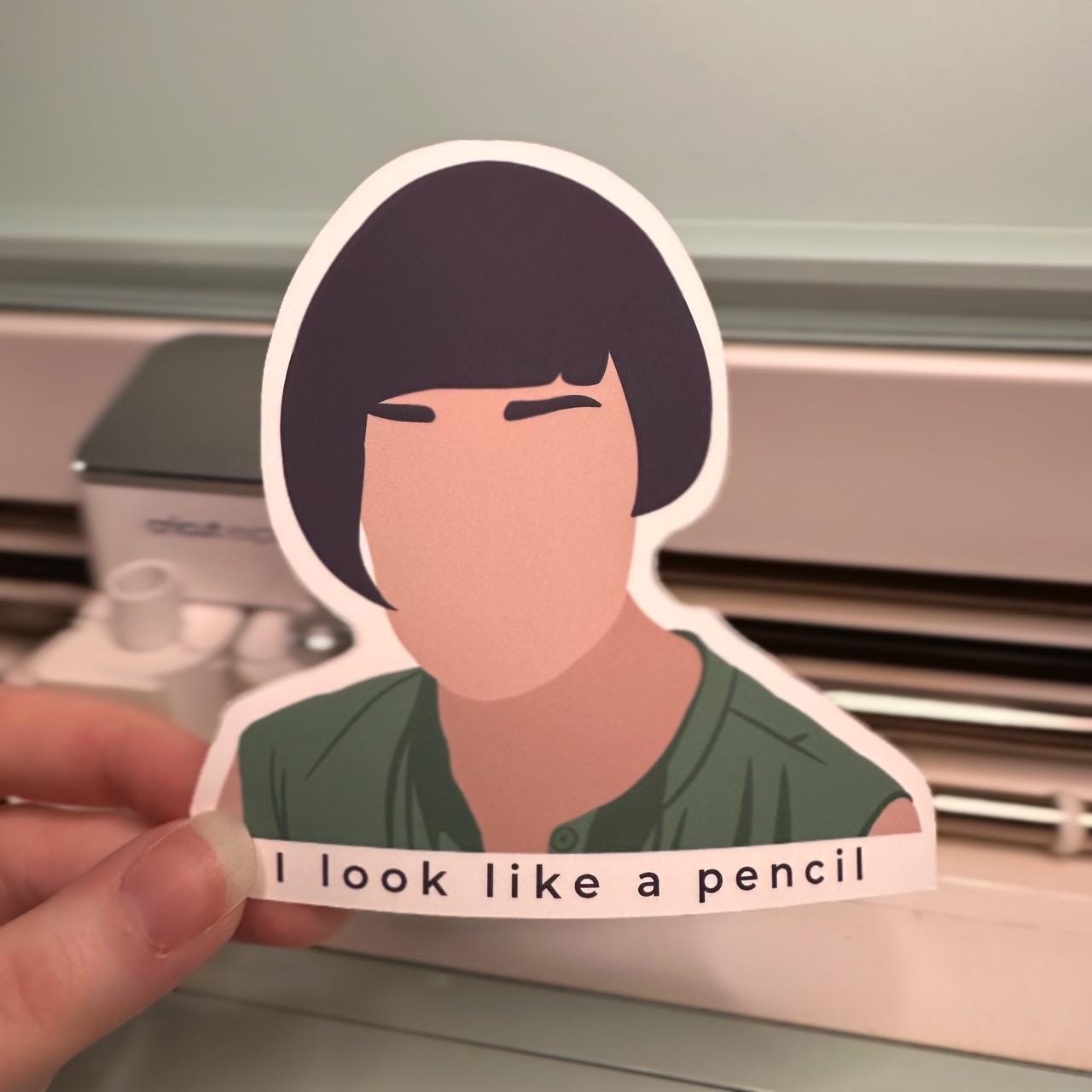 Fleabag “I Look Like a Pencil” Sticker, Laptop Sticker, Notebook